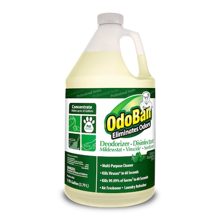Odoban Pro Series Deodorizer Cleaner Concentrate, 1 Gallon, Eucalyptus 911062-G4